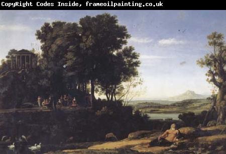 Claude Lorrain Landscape with Apollo and the Muses (mk17)